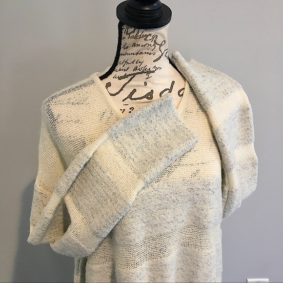 Something Navy Metallic Striped Oversized Sweater Dress - Picture 7 of 16